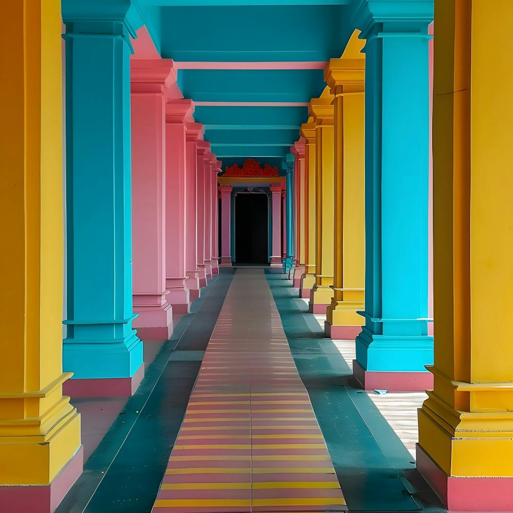 Colorful Hallway