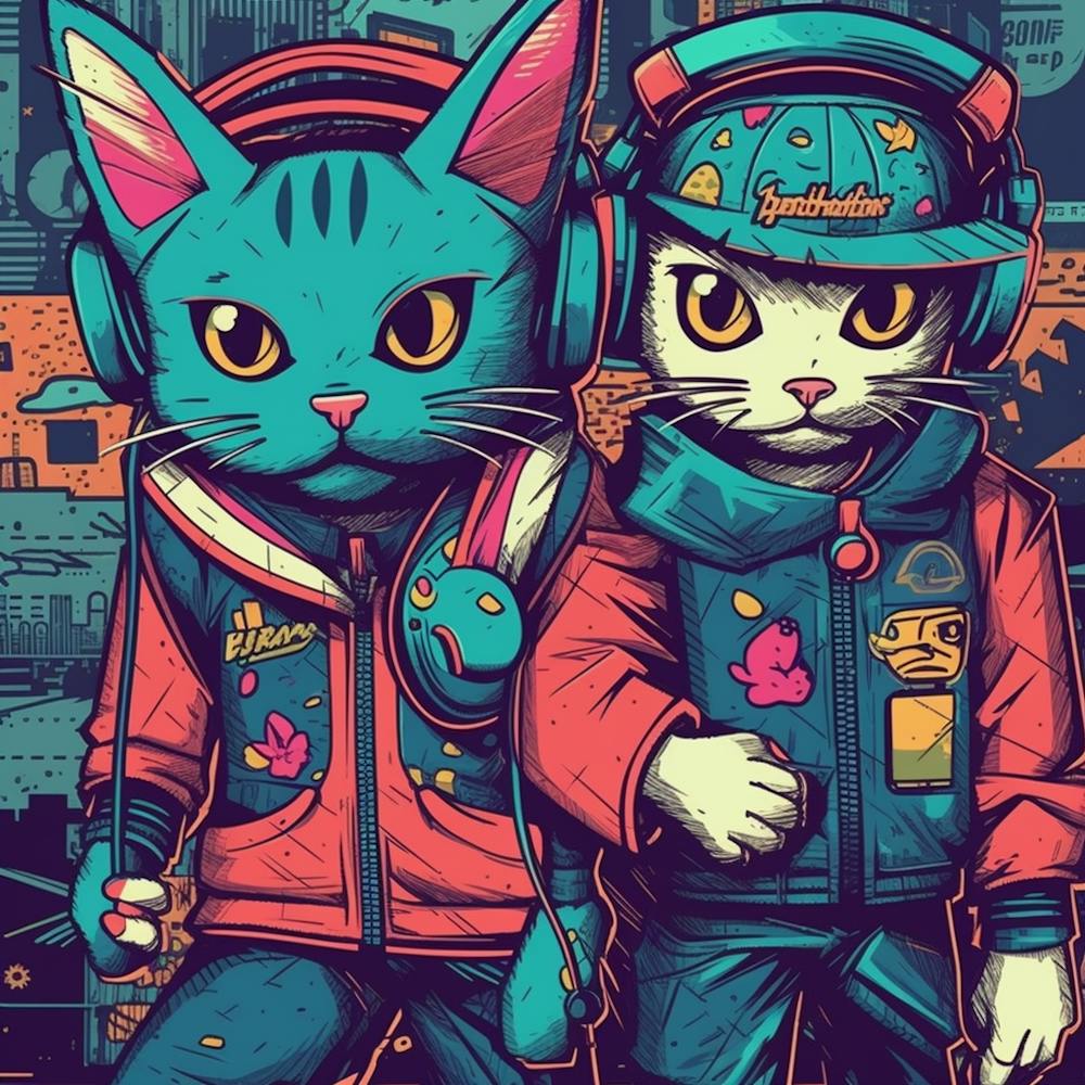 Cat With Headphones 1