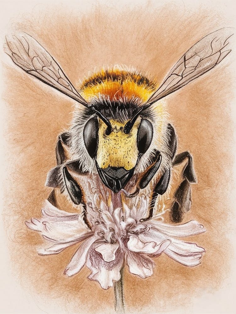 Bee On A Flower