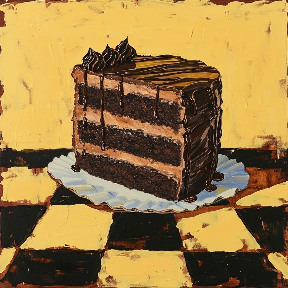 Chocolate Yellow Checkerboard 2