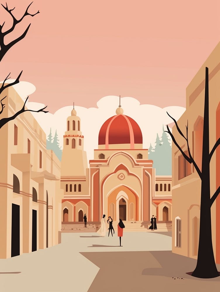 Azerbaijan 1 Travel Illustration