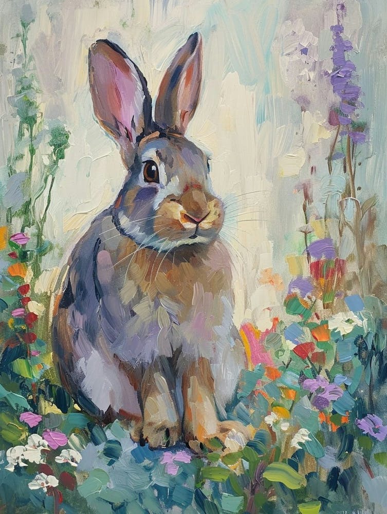 Tan Rabbit Painting 1