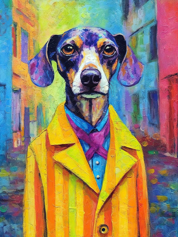 Stylish Dog Strokes; A Purrsonal Canvas