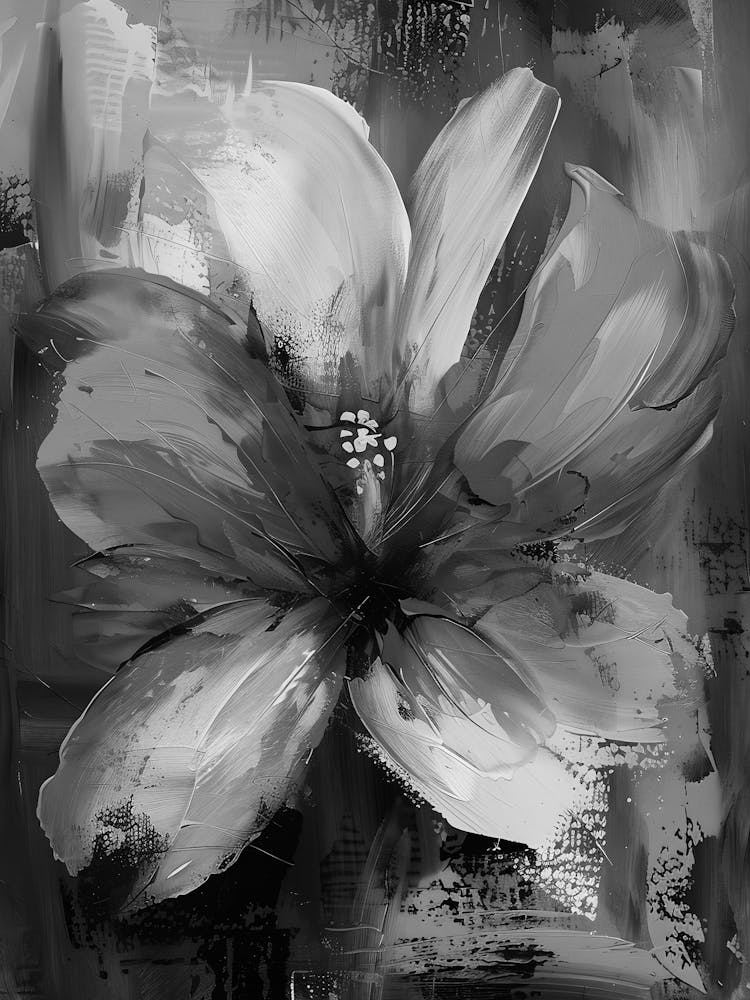 Black And White Flower 27