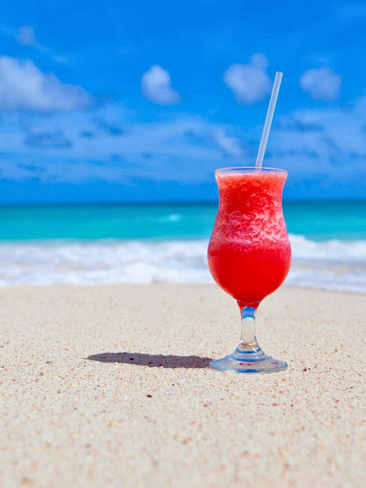 Tropical Drink On The Beach