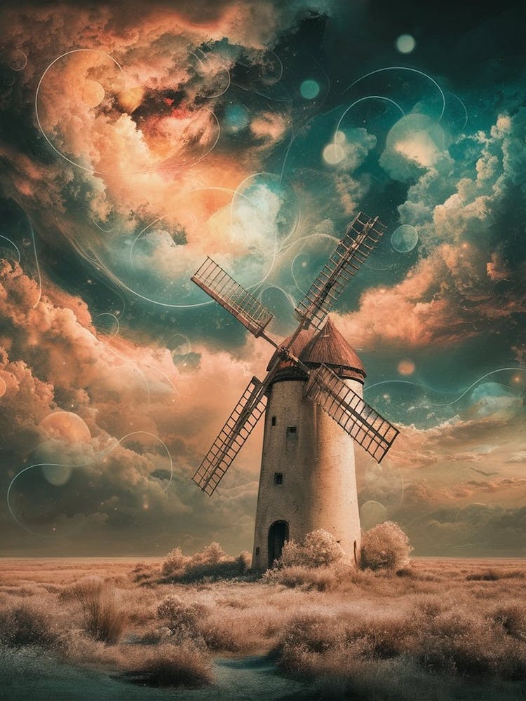Windmühle im Himmel