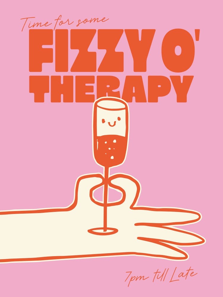 Fizzy O' Therapy - Pink Orange