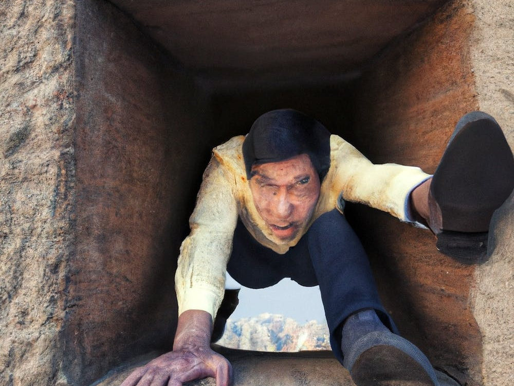 Men Falling In A Loophole