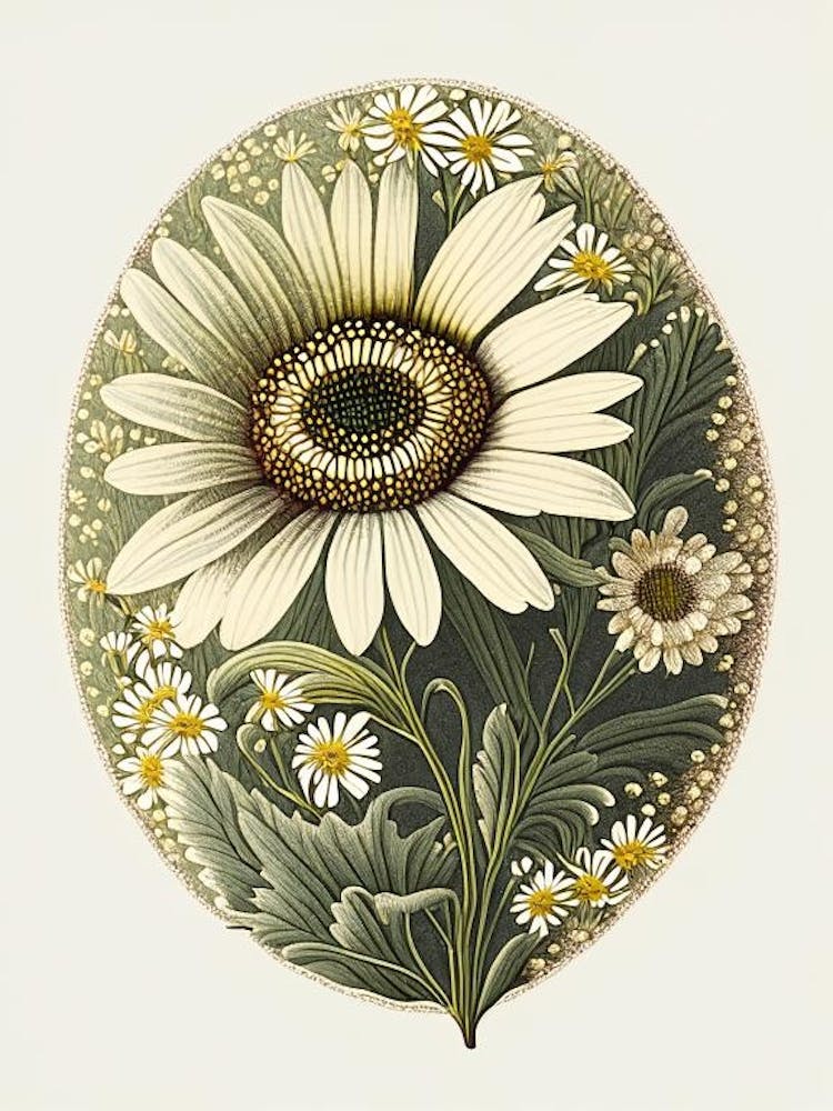 Daisy Wildflower Vintage Botanical 1