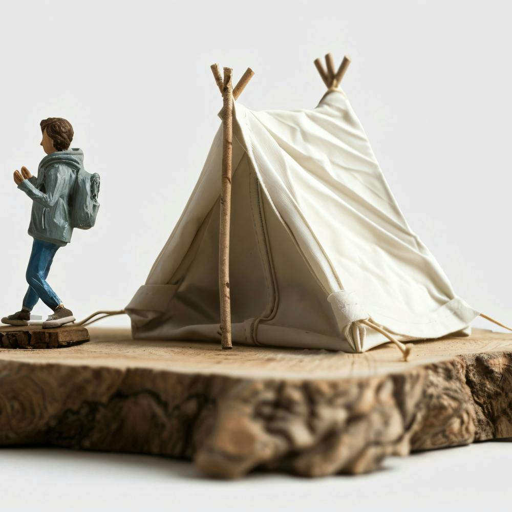 Man With A Tent 1