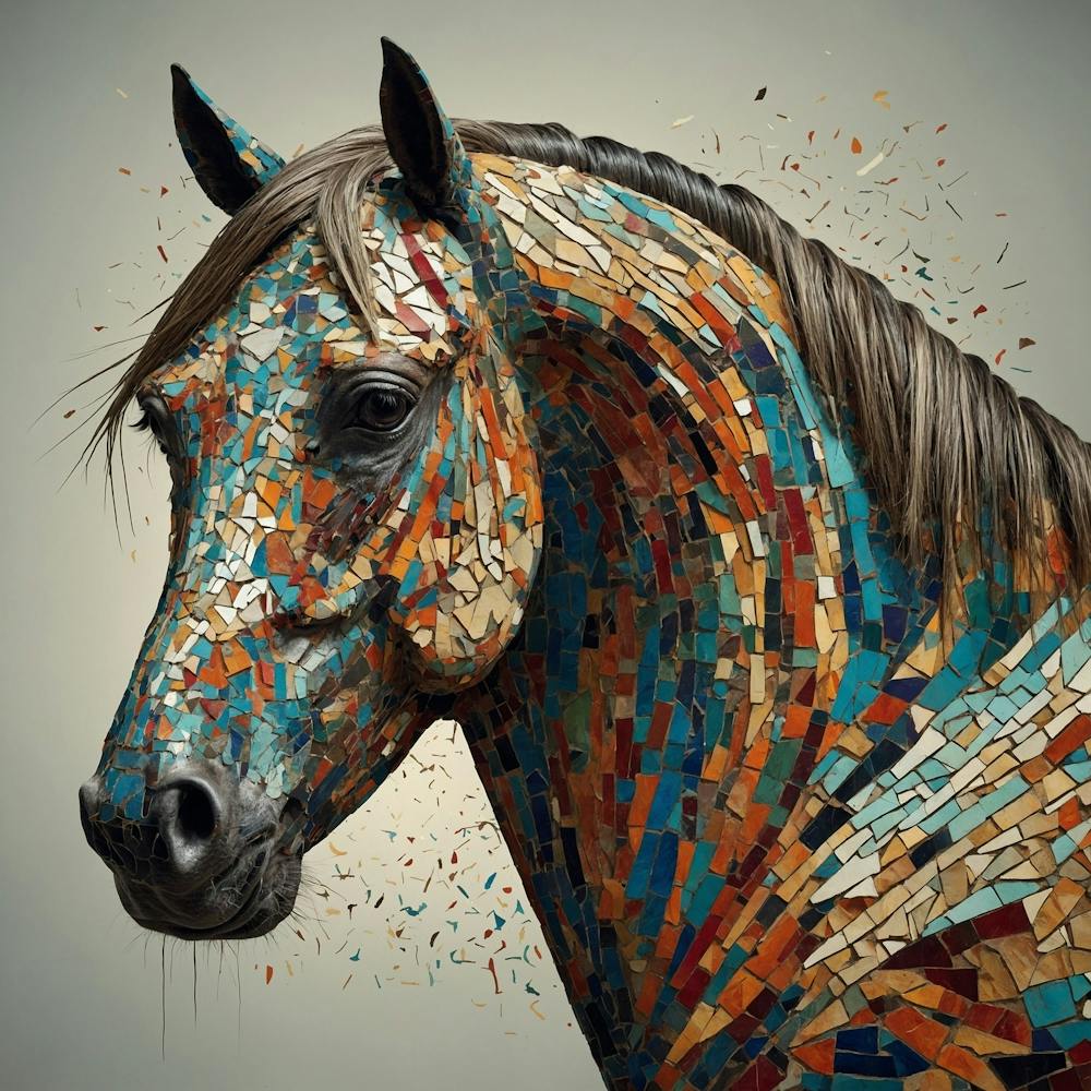 Mosaic Horse