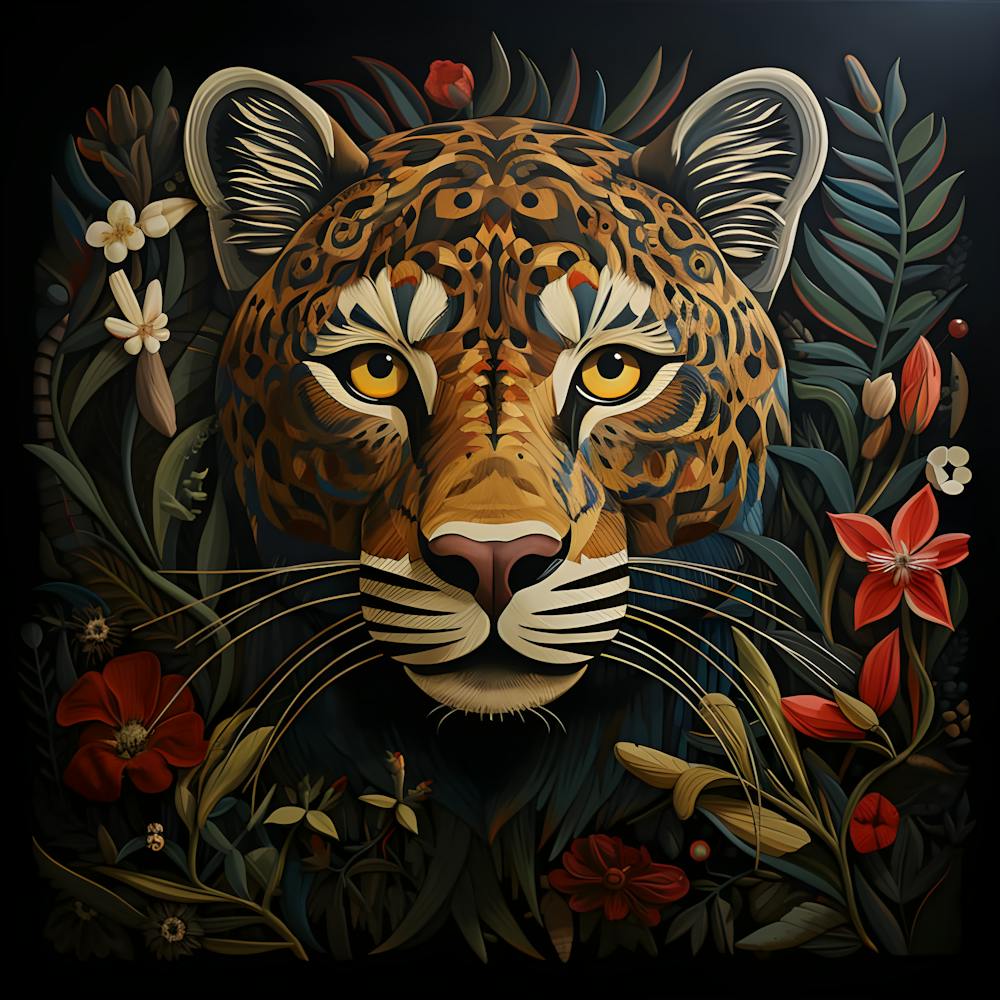 Jaguar Jungle Majesty Exotic Wildlife Wall Art