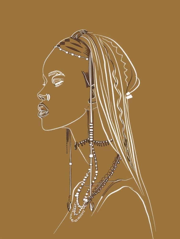 Afrikanische Frau 159