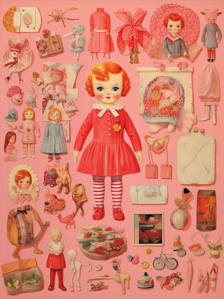 Vintage Paper Doll Kitsch 12