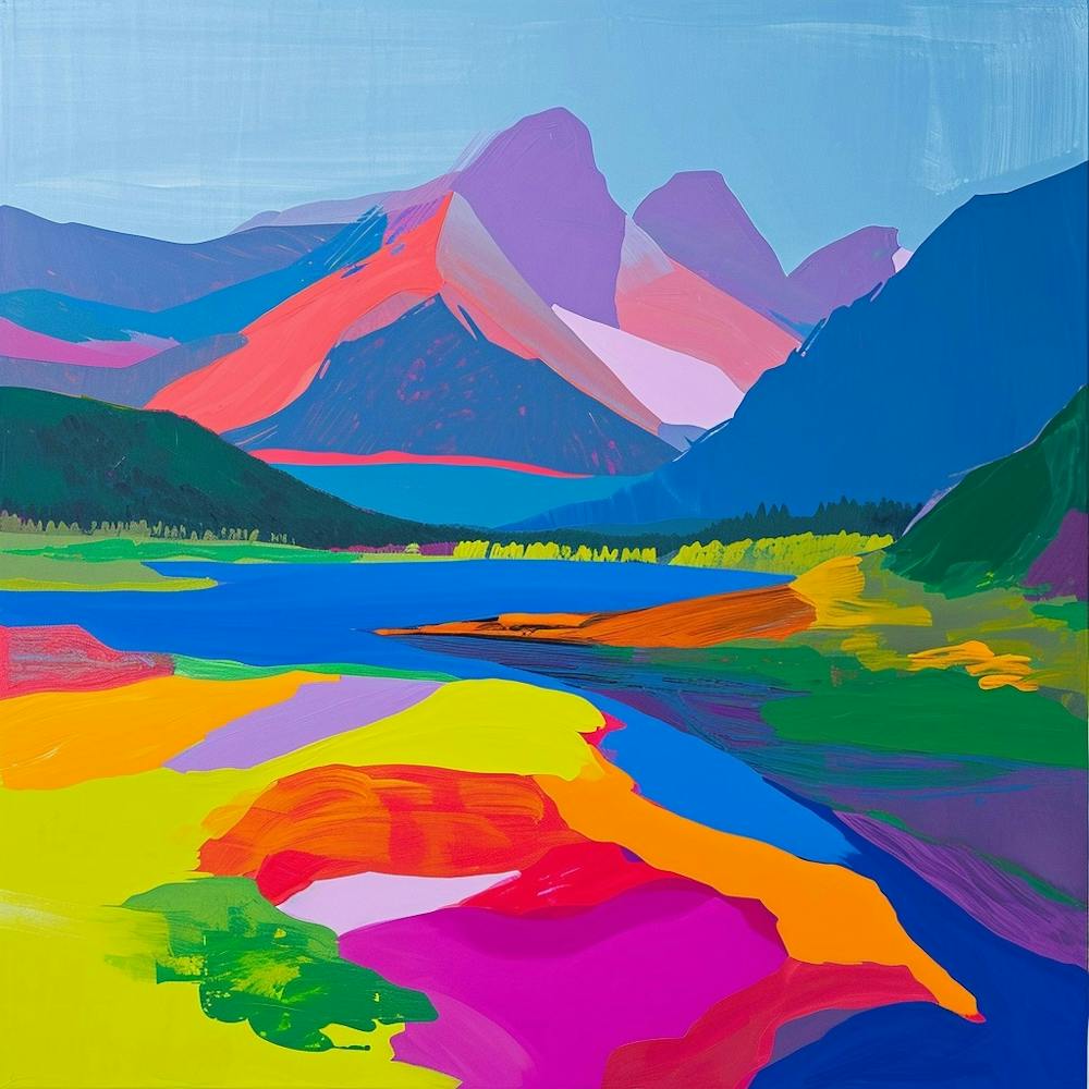 Colourful Abstract Nahuel Huapi National Park Argentina 1