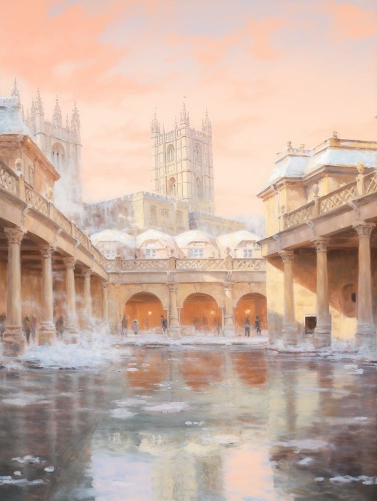Dreamy Winter Painting Bath United Kingdom 2