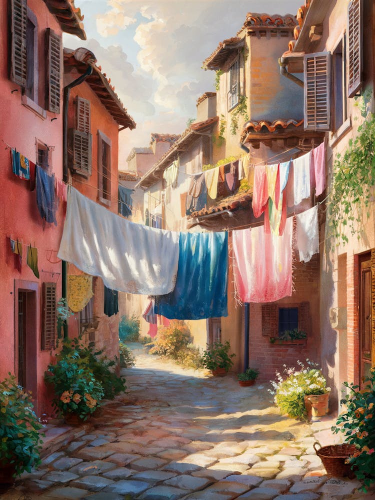 Laundry hanging