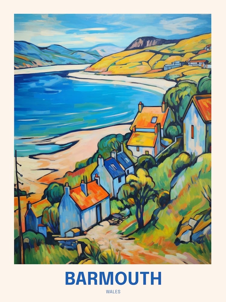 Barmouth Wales Uk Travel Poster