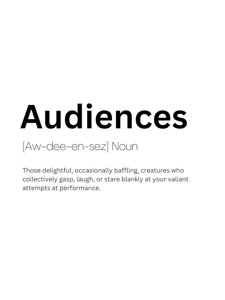 Audiences Definition Meaning