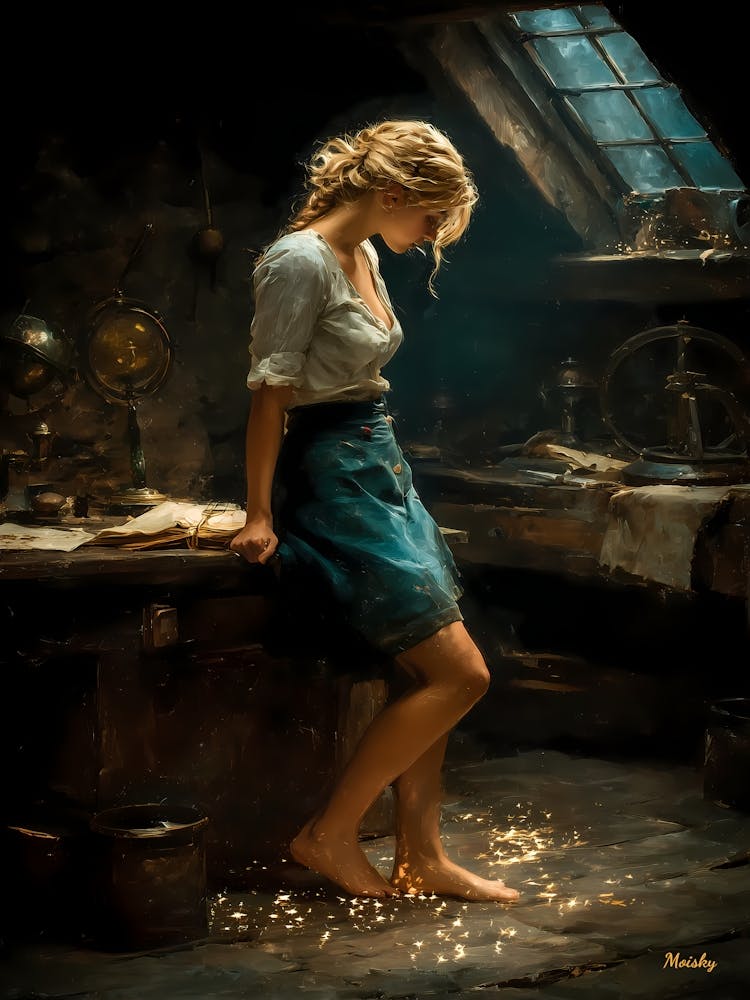 Alchemy of Silence, magical realism, fantasy art