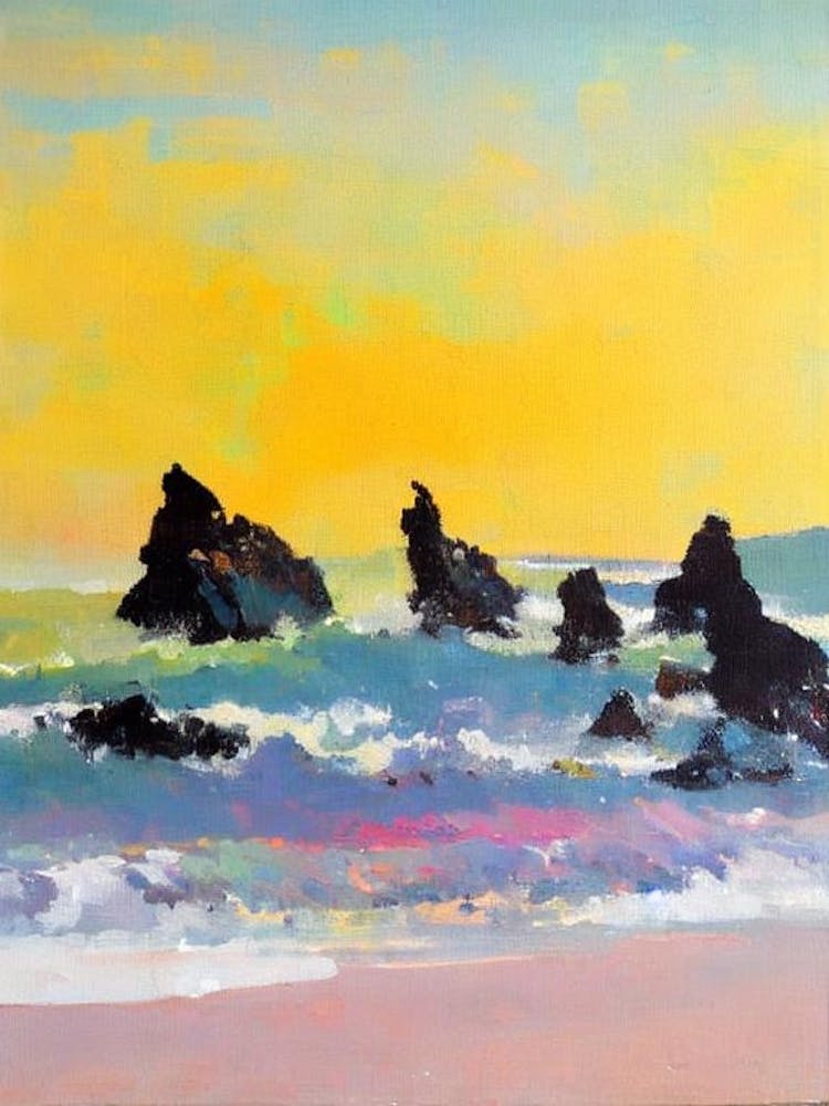 Porthminster Beach, Cornwall Bright Abstract