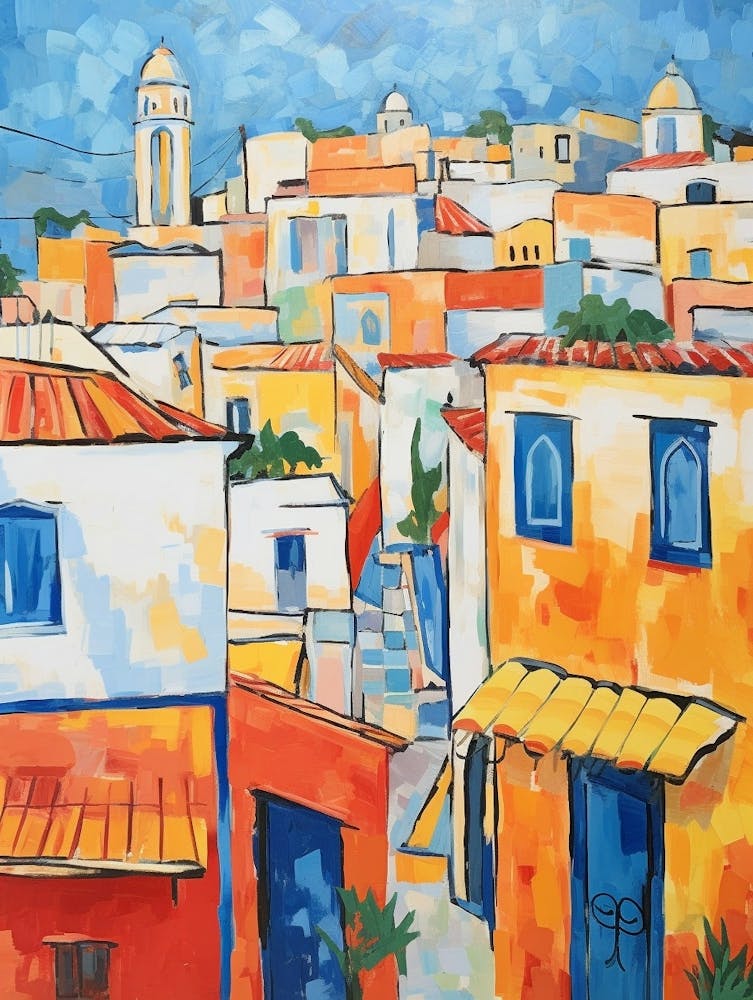 Rabat Marokko 4 Fauvistisches Gemälde