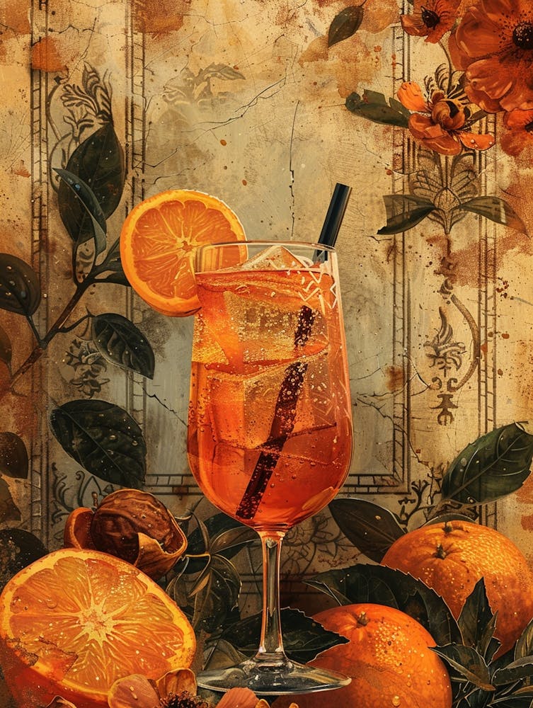 Aperol Spritz with Oranges