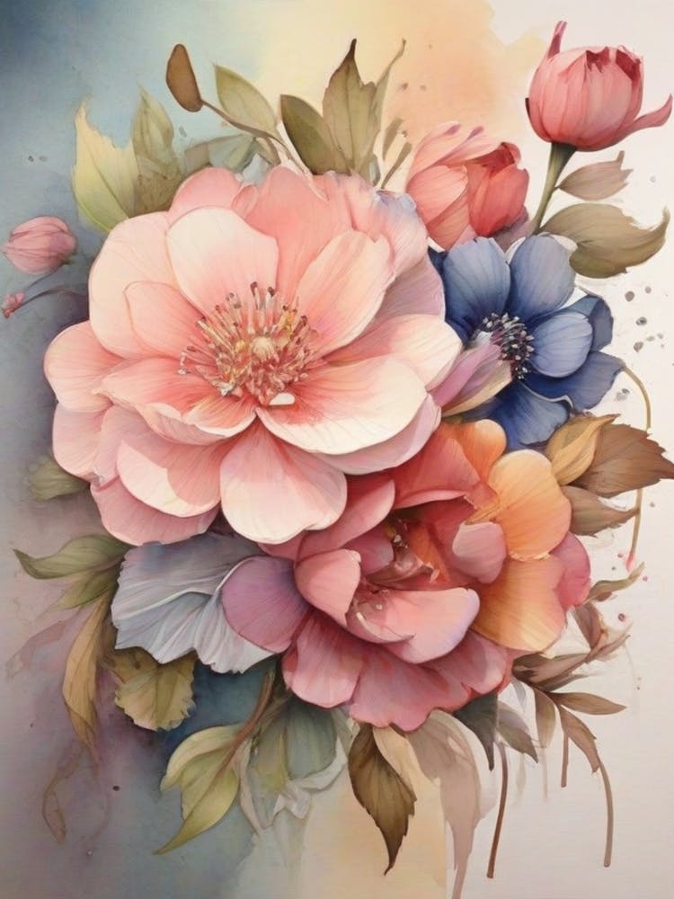 Watercolor Flowers 3