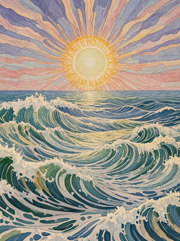 Sunrise Over The Ocean