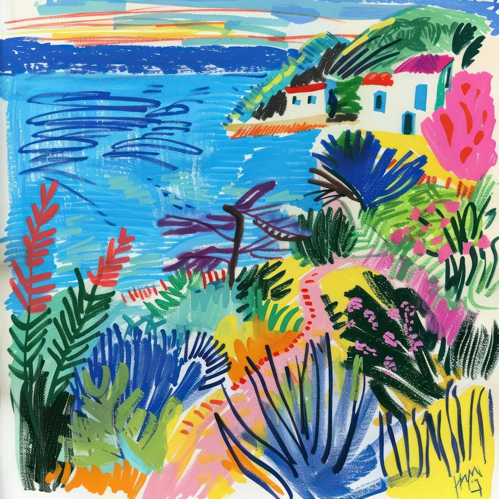 Seascape Dream Matisse Style 7