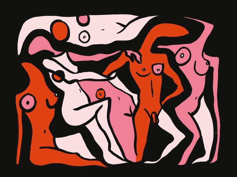 Psychedelic Nudes 3 Red