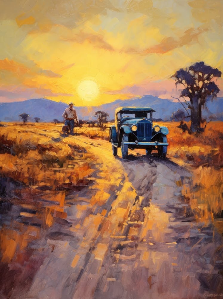 Sunset On The Road 1