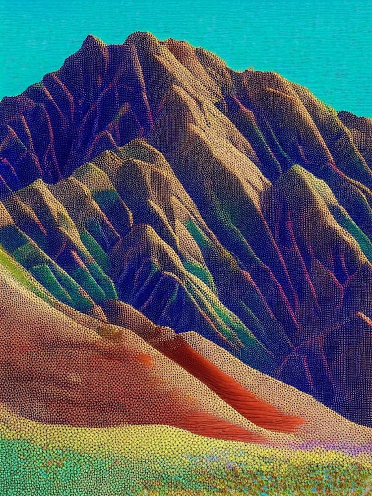 Zhangye National Park China Pointillism