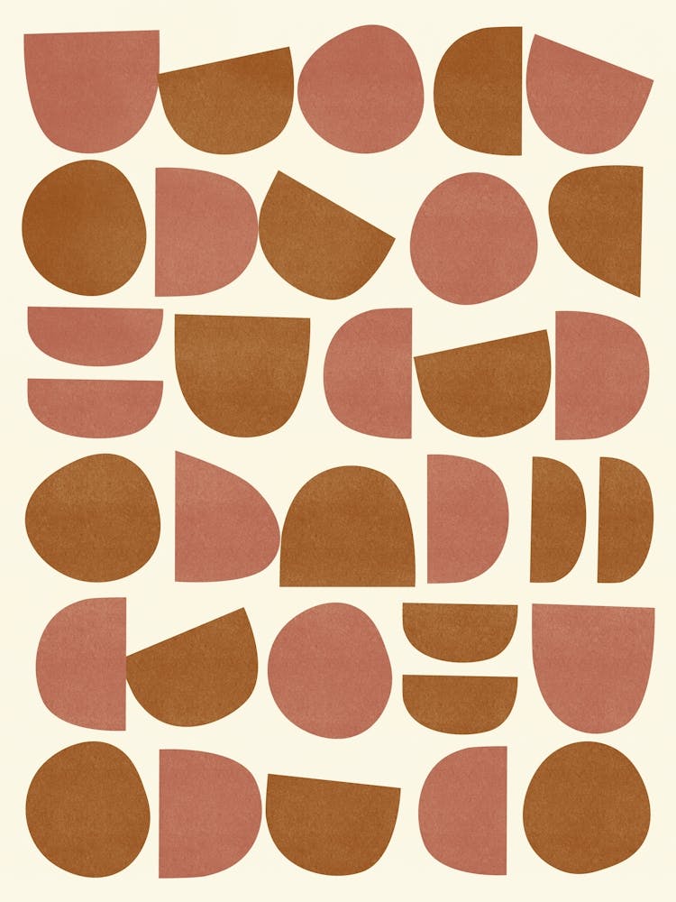 Mid-Century Modern Abstraktes Muster