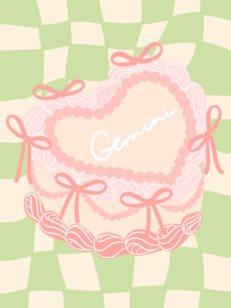 Gemini Coquette Cake