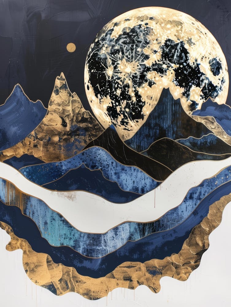 Moon Over Mountains