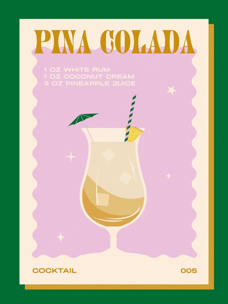 Pina Colada Green & Pink