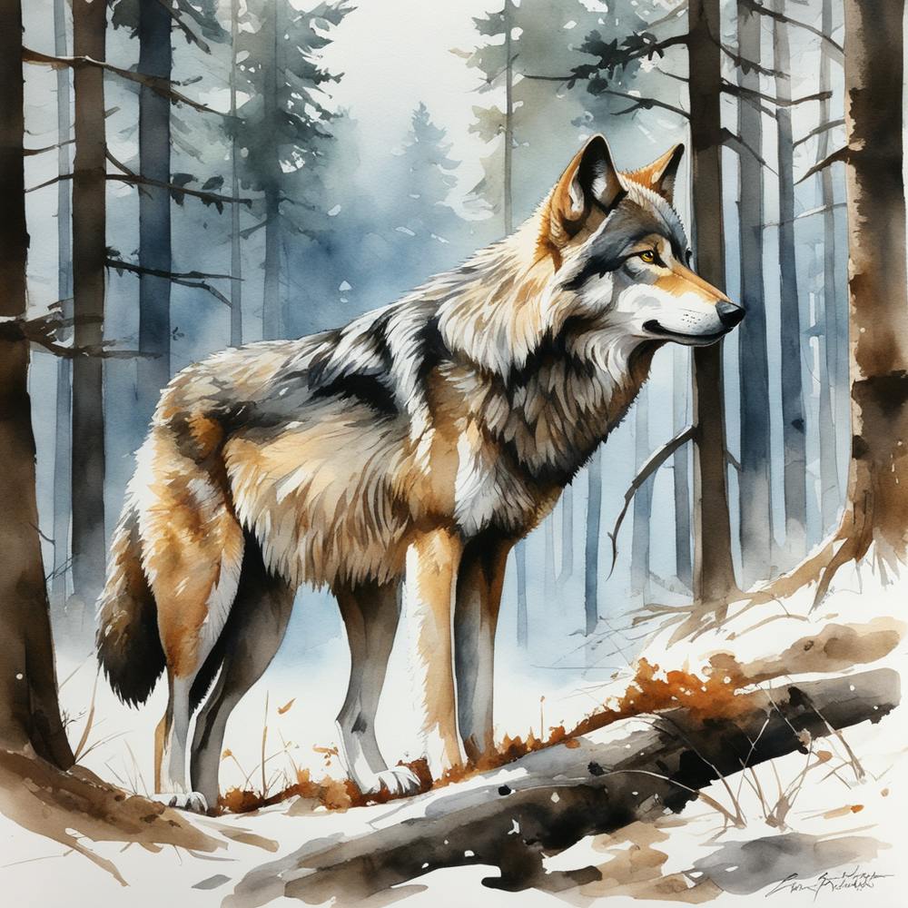 Wolf In The Woods 75
