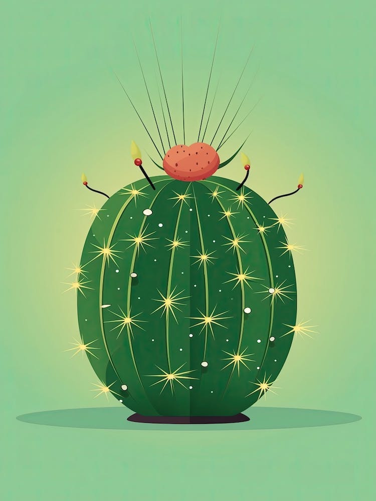 Pincushion Cactus Illustration 2