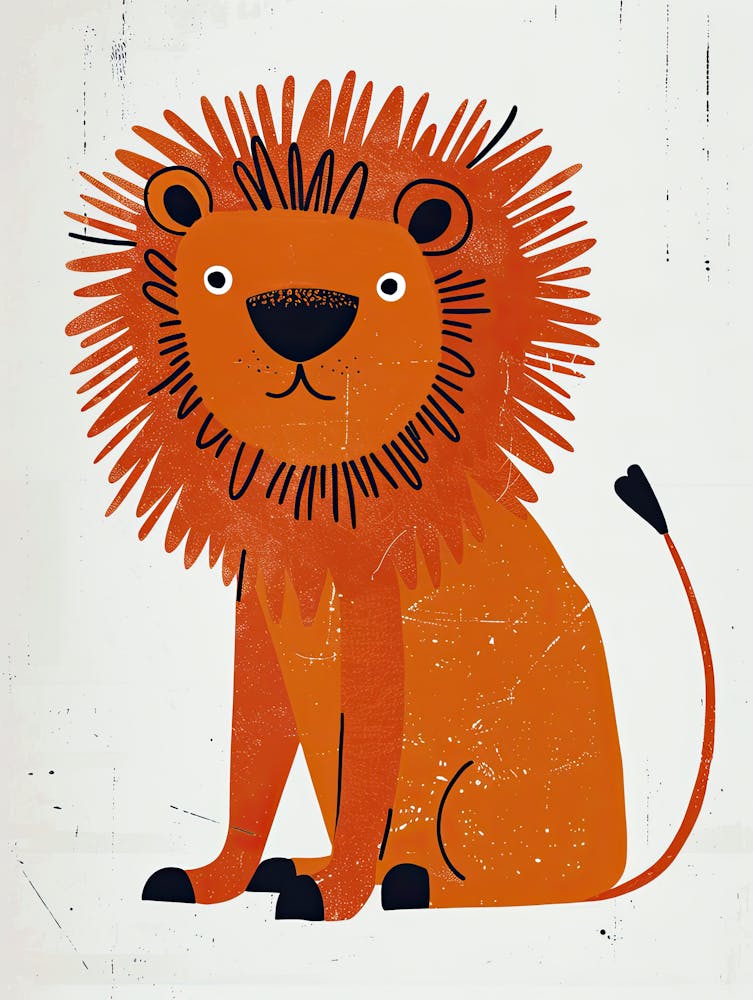 Safari Lion Friend Children Prints & Kids Posters