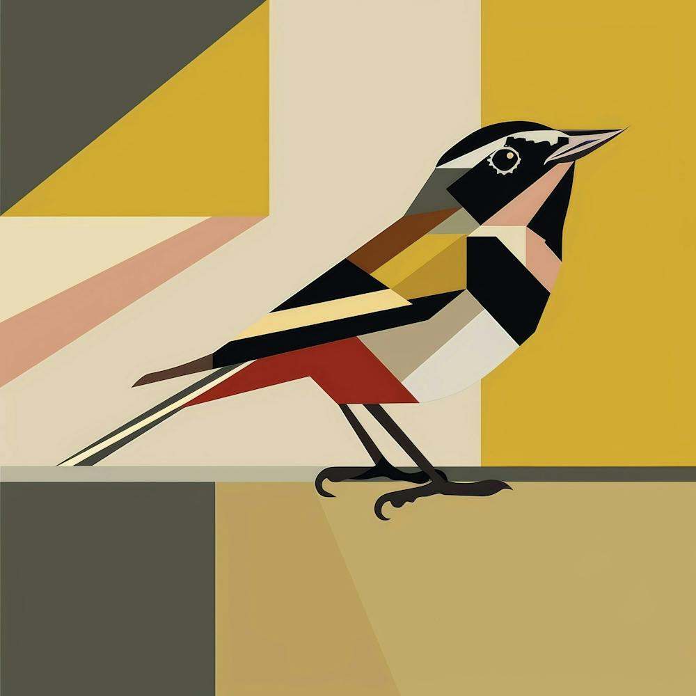 Bird Perched On A Wall