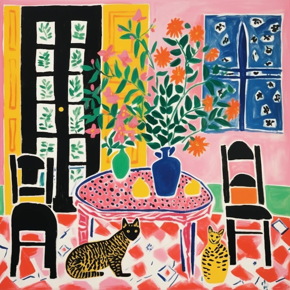 Cat At The Table 17