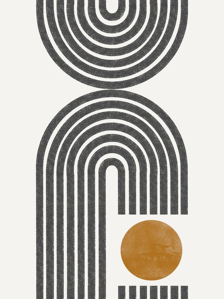 Retro Arch Geometrical Composition