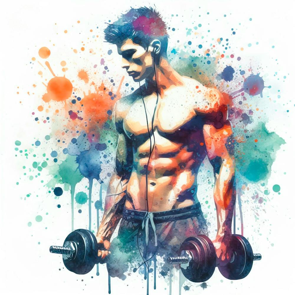 Man With Dumbbells 1