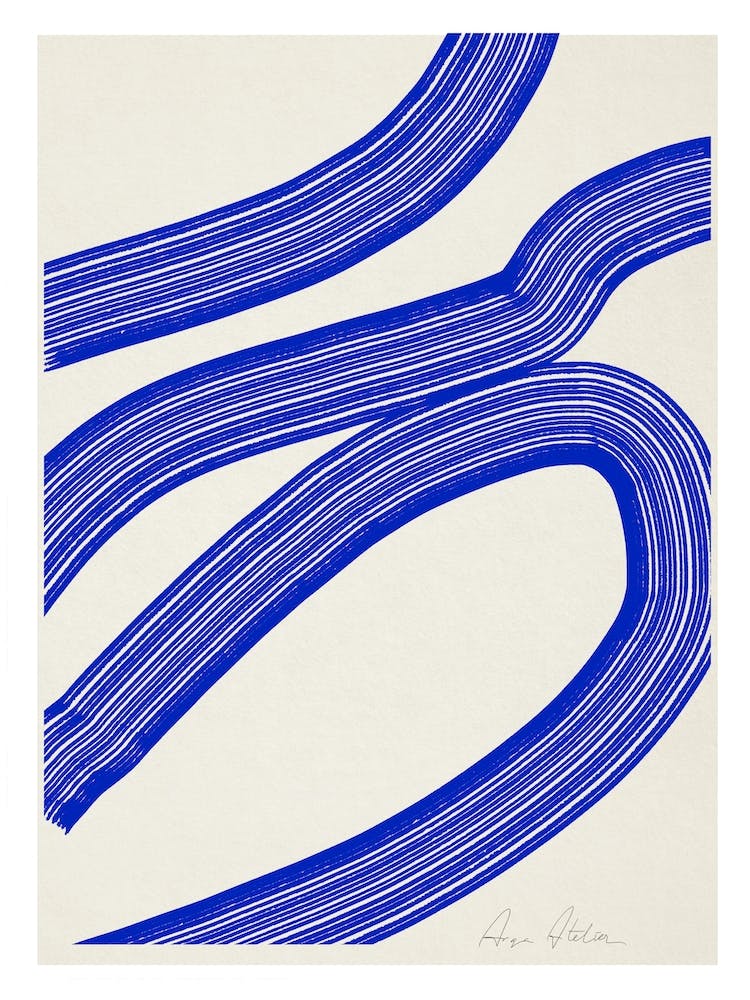 Abstract Blue Stripes
