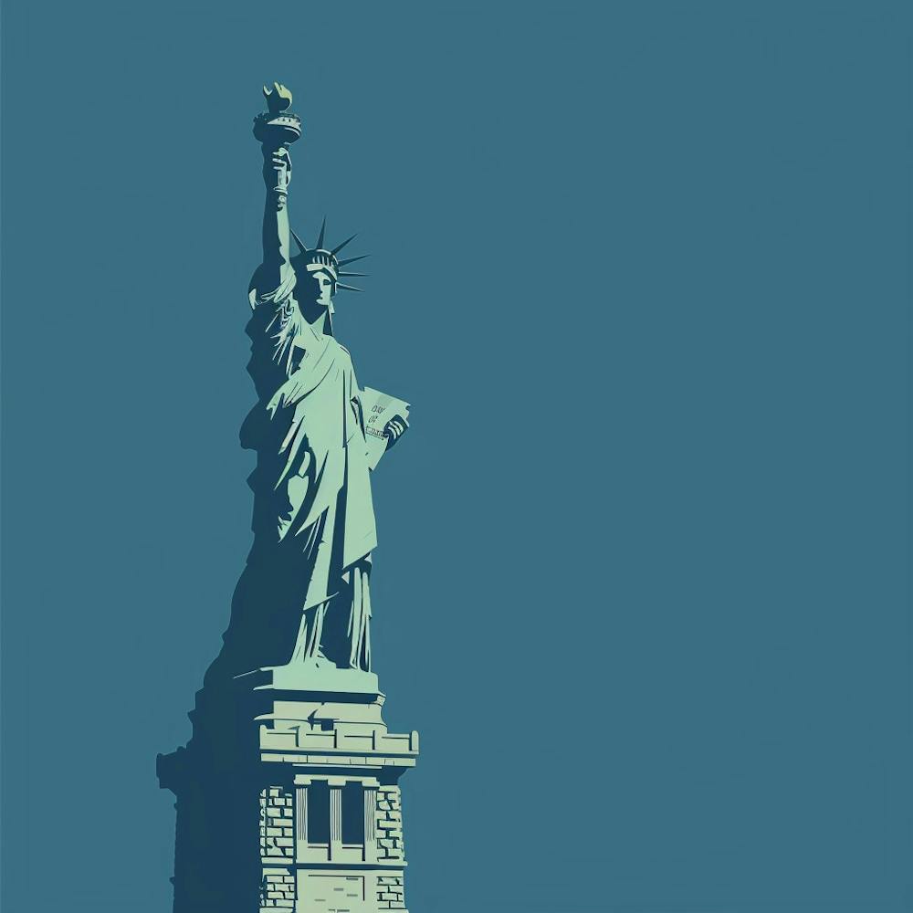 A Statue Of Liberty In New York Minimal Illustra 1719922963 1