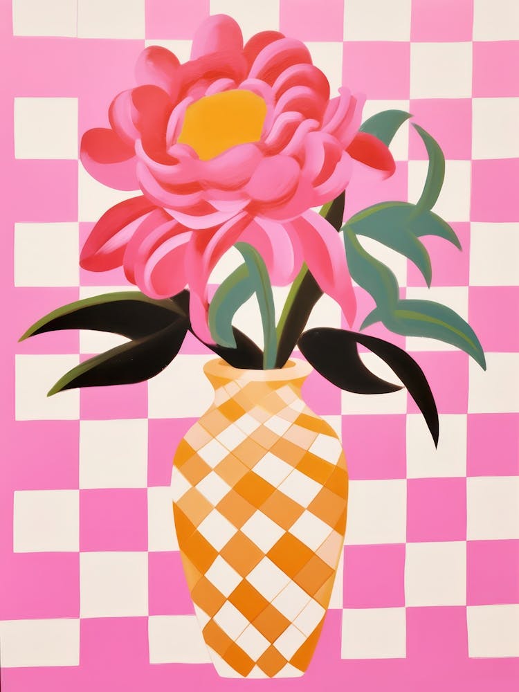 Peonies Flower Vase 3