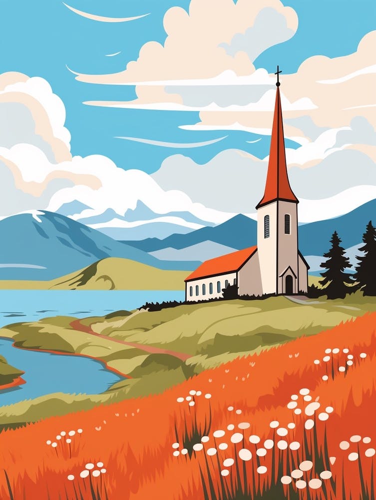 Iceland 2 Travel Illustration