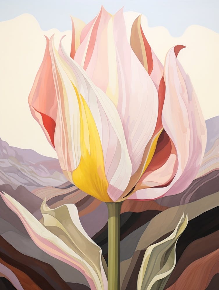 Tulip 4 Flower Painting