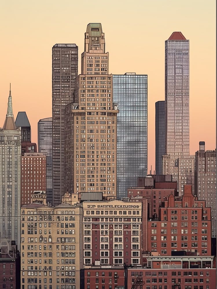 New York États-Unis Illustration de Voyage 6